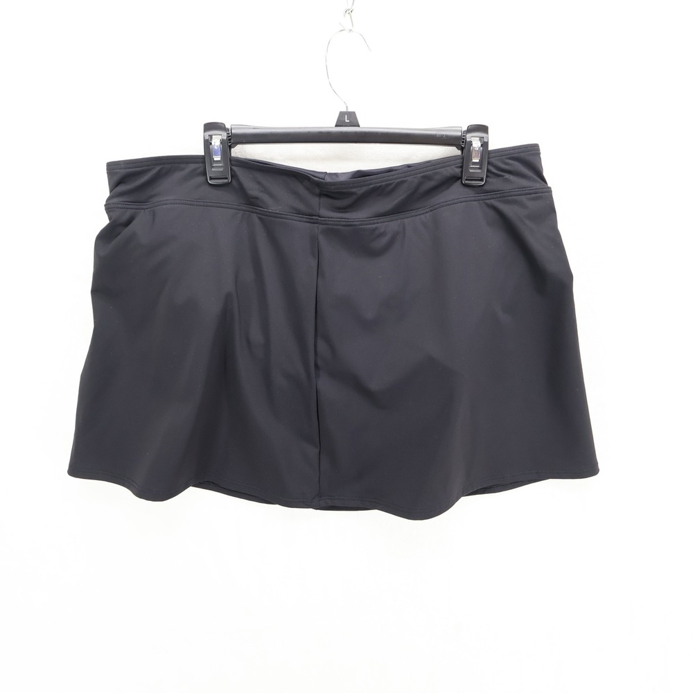 Lands End Women Black Swim Skirt Bottom Size 18 522881 H22 BLA